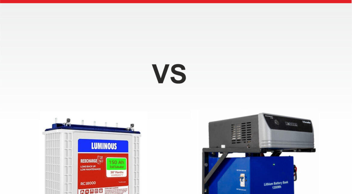 Tubular battery vs lithium battery